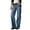 Light Blue, variant on Women Jean Stretch Womens Retro Fashion Casual Straight Leg Wide Leg Jeans