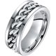 thumbnail image 1 of Rotation Chain Promise Rings for Women Men - Premium Alloy Chains Multi-Function Beer Bottle Ring Jewelry Gift Accessory Size 6-13 (Silver, 12), 1 of 4