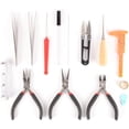 thumbnail image 2 of Jewellery Making Tool Kit, 14 Pieces Jewellery Repair Tools Case with Pliers, Cutter, Scissors, Ruler for Earring, Beading and Necklace DIY, Crafting, 2 of 5