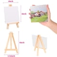 thumbnail image 4 of 20Pcs Mini Canvas Drawing Board with Easel, Painting Canvas Panel, Suitable for Art Painting Party Supplies, 4 of 7