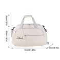 thumbnail image 3 of Hugtrwg Bolso Hombro Lujo para Mujer para Hombre Maleta Con Ruedas Bolsas Gran Capacidad (Beige), 3 of 8