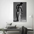 thumbnail image 3 of Póster de Impresión HD La Vida Bella Gimnasio Hombre Desnudo Arte de Pared Blanco y Negro, 3 of 4