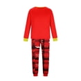 thumbnail image 6 of Matching Family Christmas Pajamas, Red Merry Christmas Print Long Sleeve Tops with Plaid Pants, Holiday Sleepwear for Women Men Family, 6 of 6