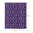 thumbnail image 5 of Purple Cartoon Unicorn Star Pattern Shower Curtain 72"x84" ,Bathroom Decorative Shower Curtains Set with 12 Hooks,Modern Waterproof Washable Shower Curtain, 5 of 6