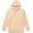 Sand, variant on Milltex 8oz Midweight Fleece Hoodie Unisex CVC Cotton Blend Hooded Sweatshirt Soft Warm Pullover Blank Hoodie for Men Women Casual Everyday Wear Durable Comfortable Fit-Navy