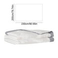 thumbnail image 3 of Double Sided Satin Summer Quilt - Reversible Machine Washable Thin Air Conditioning Blanket for Two Person, 59-90.55 Inch Lightweight Polyester Comforter (White)​, 3 of 6