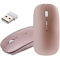 thumbnail image 1 of LINLIN Wireless Mouse,2.4G Slim Rechargeable Wireless Mouse Mice with USB Receiver,3 Adjustable 800/1200/1600 DPI Silent Mouse for PC Laptop Windows, 1 of 9