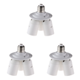 thumbnail image 1 of Adaptador bombilla lámpara divisor enchufe base 3/4 in1E27 (E27-3E27), 1 of 2