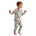 thumbnail image 5 of Leey-World Bamboo Viscose Toddler Kids Pajamas Set Long Sleeve Boys & Girls 2-Piece Snug Fit PJs, Cozy All-Season 12M-8Y Sleepwear(Pink,2-3 Years), 5 of 8