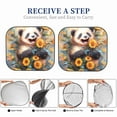 thumbnail image 6 of Gukieu Elegant Cute Panda Sunflower Print Car Windshield Sun Visor, Foldable Anti-UV Car Sun Visor Suitable for Vans, Trucks Car Accessories-Medium, 6 of 6