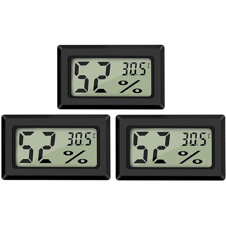 3x Indoor Thermometer , Humidity Gauge Meter Digital Hygrometer