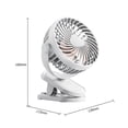 thumbnail image 2 of Mini ventilador con clip ajustable 3 velocidades Clip ajustable en el ventilador Ventilador enfriador de escritorio Hogar, 2 of 7