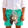 thumbnail image 2 of Pantalones cortos de playa para niños y niñas, de color liso, con estampado bonito, transpirables y con bolsillos, para verano, 2 of 9