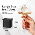 thumbnail image 4 of ACMETOP 4-Cavity Clear Ice Ball Maker – 2-Inch Large Crystal Ice Sphere Mold for Whiskey, Bourbon, Cocktails – Gift for Men, Dad, Boyfriend, 4 of 9