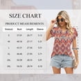 thumbnail image 3 of TEMOFON Blouses for Women Short Sleeve Shirts Dressy Casual Summer Tops Work Blouses Floral T Shirts Fashion Tee, 3 of 4