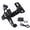 Black, variant on Motorcycle License Plate Bracket with LED Illuminate Adjustable Aluminum Motorcycle License Plate Hold with LED Light