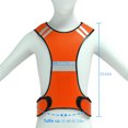thumbnail image 2 of Chaleco reflectante de seguridad chaleco reflectante ajustable Flexible para actividades al aire libre correr de noche pesca, 2 of 8