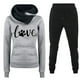 thumbnail image 1 of Puntoco Conjunto de dos piezas de suéter y pantalones estampados de manga larga con capucha y cuello redondo para mujer Puntoco Puntoco-5139, 1 of 2