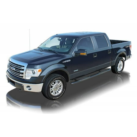 Raptor Series 2009 2017 Ford F150 2010 Crew Cab Raptor Series 2009 2017 Ford F150 2010 Crew Cab Black E Coated Rocker Panel Mount 4 Oe Style Curved Oval Step Bars 1503 0370b