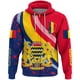 thumbnail image 2 of Sudadera con capucha y cremallera con el emblema nacional de Chad y la bandera de África para hombre, ropa informal, deportiva, para niño, 2 of 5
