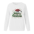 thumbnail image 3 of Craaazy Shirts For Women Christmas Fashion Casual Printed Round Neck Loose Long Sleeve Capless Sweatshirt Gifts For Women, 3 of 4