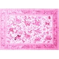 thumbnail image 1 of Ahgly Company Indoor Rectangle Animal Pink Traditional Area Rugs, 2' x 5', 1 of 4