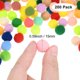 thumbnail image 3 of Uxcell Paquete de 200 Pompones para Manualidades, 0.59" (15mm) Serie de Colores Mixtos de Poliéster Suaves y Esponjosos, 3 of 7