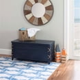 thumbnail image 2 of Linon Zana Cedar Lined Storage Chest with Rope Detail in Blue Distressed Wood, 2 of 20