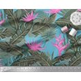 thumbnail image 3 of Soimoi Cotton Voile Fabric Floral & Leaves Tropical Fabric Prints By Yard 56 Inch Wide, 3 of 3