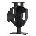 thumbnail image 4 of 3 Blade Wood Heater Eco Fan Stove Fireplace  Heat Powered Circulating Fan New, 4 of 8