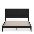 thumbnail image 3 of Cottage Style Solid Wood Platform Bed in Queen - Ebony (Black), 3 of 9