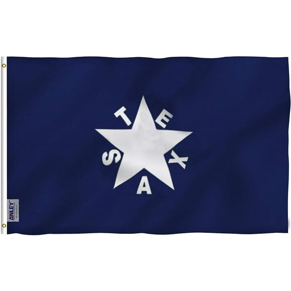 ANLEY Fly Breeze Drapeau du Texas 3x5 Foot Zavala de Lorenzo - Drapeaux Historique du Texas Polyester