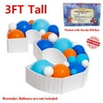 thumbnail image 6 of 3FT Mosaic Balloon Frame Number 3 Marquee Easy to Assemble Numbers Light Up Pre-Cut Kit Thick Foam Board Decoration Supplies for Birthdays, Anniversary, Baby Shower, 6 of 6