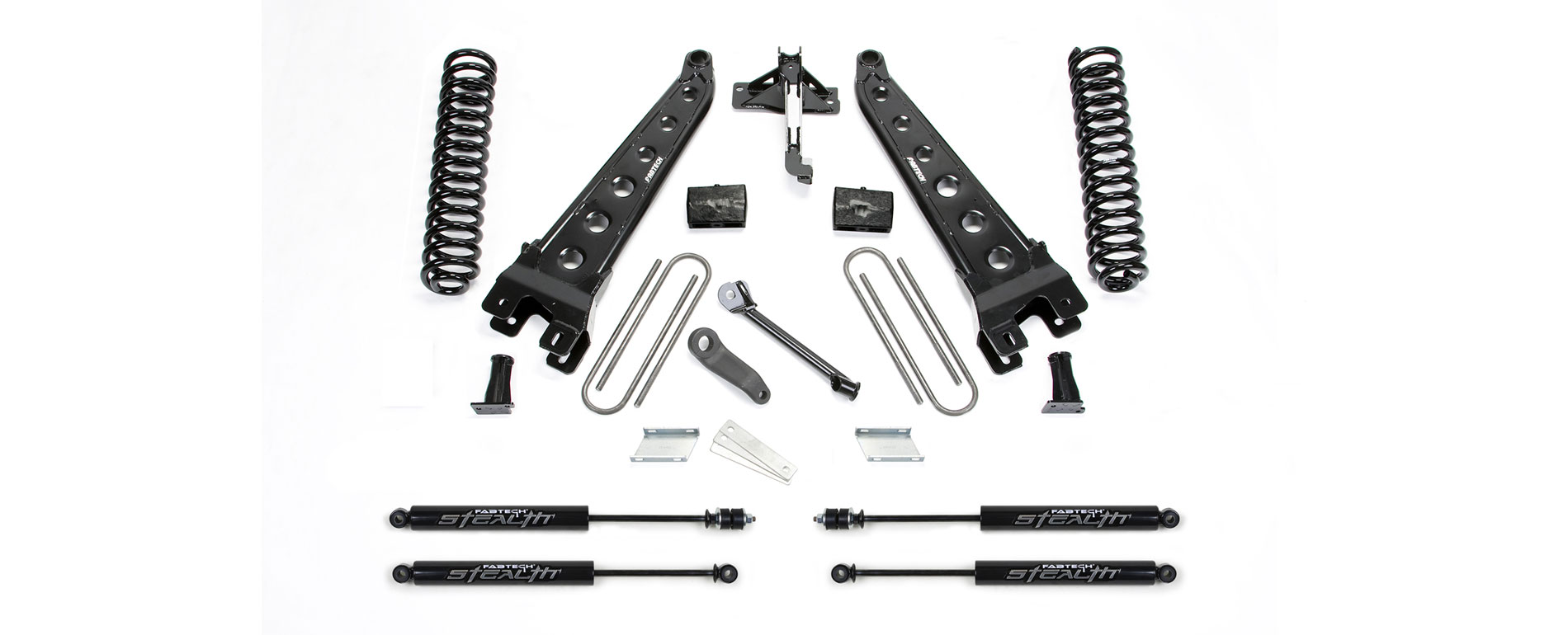 Fabtech 4" RAD ARM SYS W/COILS & STEALTH 17-21 FORD F250/F350 4WD GAS