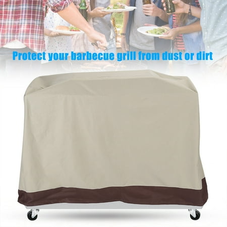 Outdoors Duty Accessories (Zerone 600D Thickened Oxford Cloth Barbecue Grill Cover Outdoor Waterproof BBQ Accessory, Heavy Duty Barbecue Grill)