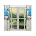 thumbnail image 3 of BSDHOME 3D Style Sea Turtle from the Painting Window Curtain Kitchen Curtain 26x39 inches (Two Piece), 3 of 3