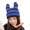 Blue, variant on Striped Hat for Female Winter Cap InsStyle Casual Slouchy Bonnet Hat Warm Skull Hat Female Sports Hat