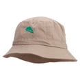 thumbnail image 2 of Chameleon Silhouette Embroidered Pigment Dyed Bucket Hat - Khaki OSFM, 2 of 5