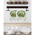 thumbnail image 3 of St Patrick's Day Kitchen Dish Towels for Drying Dishes Set of 4, Lucky Shamrock Leaf Books Coffee Cups Wooden Waffle Weave Microfiber Hand Tea Bathroom Towels Quick Dry & Absorbent Towel 15.7x23.6, 3 of 7
