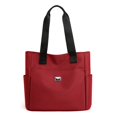 thumbnail image 1 of Bolso de hombro sencillo para mujer, bolso de tela para mamá, de gran capacidad, con múltiples bolsillos y fácil de combinar, 1 of 6