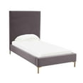 thumbnail image 2 of Delilah Grey Velvet Bed in Twin, 2 of 6