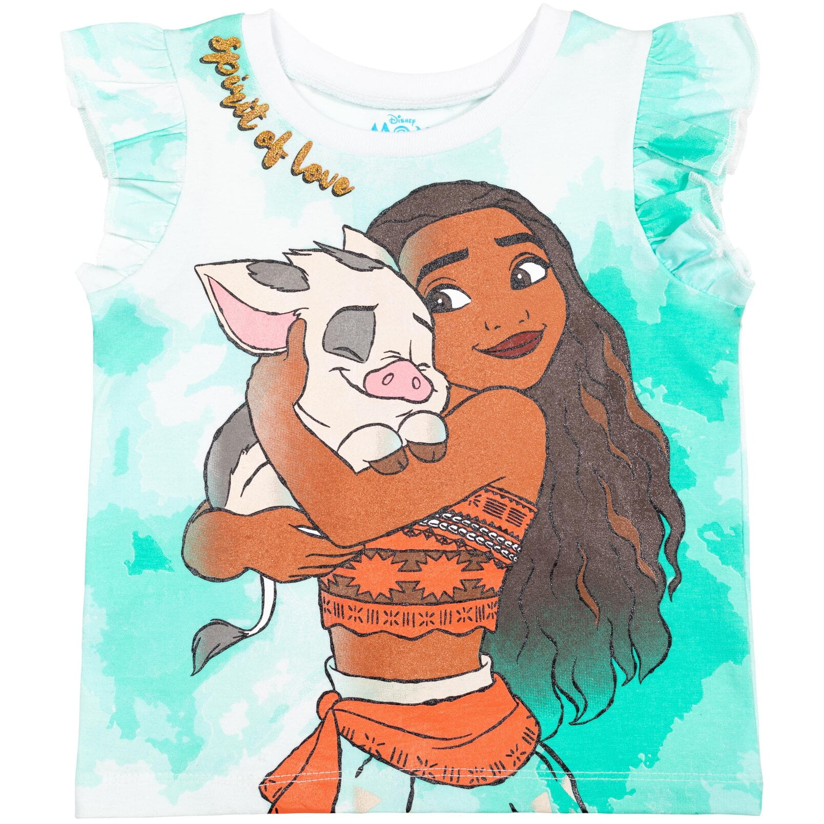 Disney Moana Infant Baby Girls T-Shirt and French Terry Shorts Outfit Set Infant to Big Kid