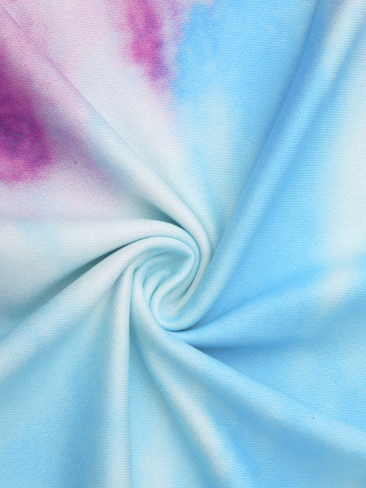 DARING DIVA Women's Tie Dye Long Sleeve Front Pocket Pajamas Set XL Blue