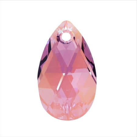 Swarovski Crystal, #6106 Pear Pendant 22mm, 1 Piece, Light Amethyst Shimmer