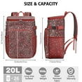 thumbnail image 3 of Travel Cooler Bag - Red Christmas Snow Pattern Camping Beer Cooler Backpack with Bottle Opener- Waterproof Insulated Picnic Backpacks - Cooler Bag for Beach, 3 of 6