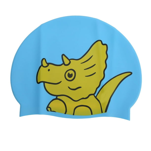 Gorro de natación de silicona, gorros de natación para niños, animales de dibujos animados antiestáticos, alta elasticidad para niños de 6 a 12 años para fiesta en la piscina ANGGREK Otros