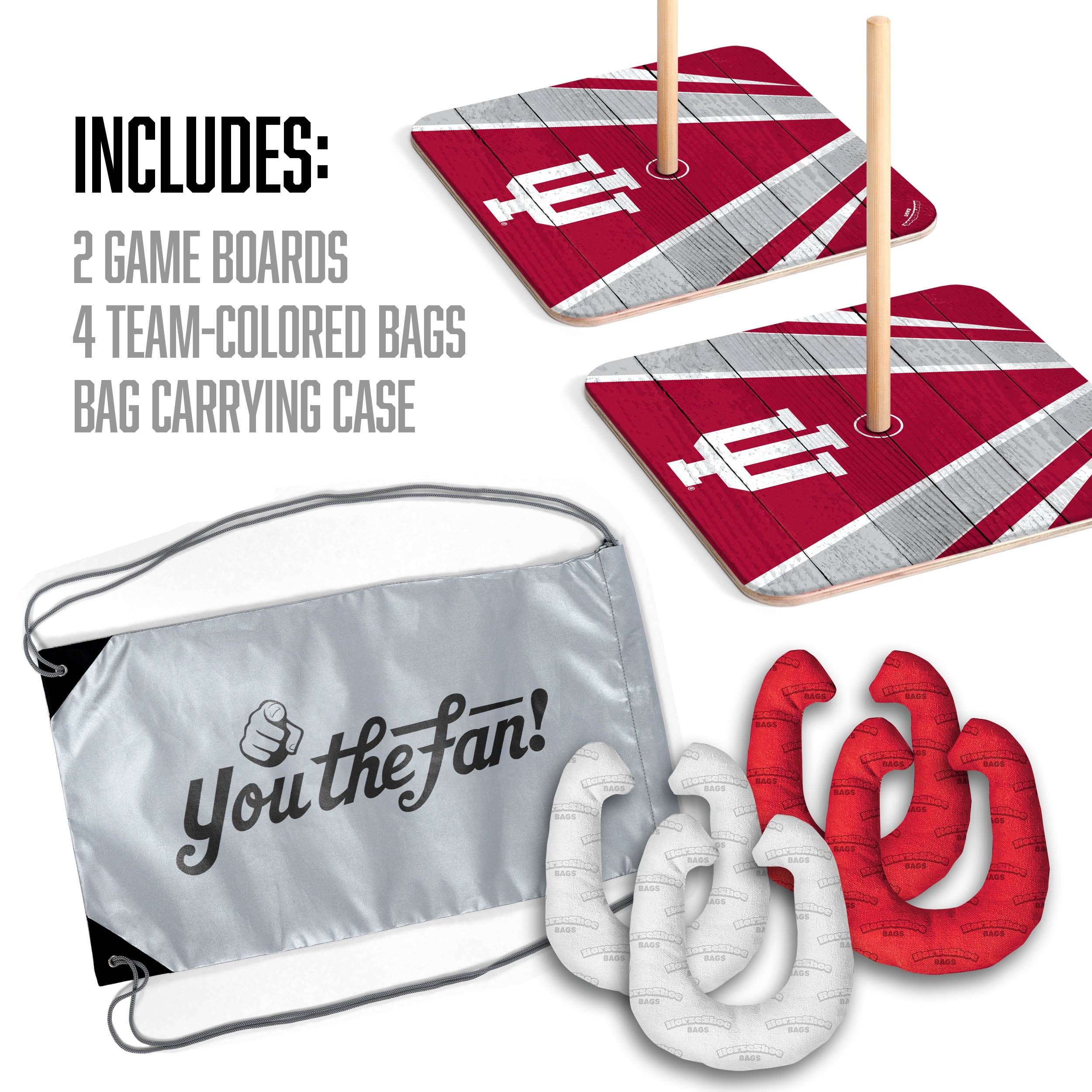 YouTheFan NCAA Indiana Hoosiers HorseShoe Bags
