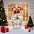 thumbnail image 4 of Xecvkr Christmas Family Snowman Outdoor Lawn Decoration Light Up Yard Garden Scene Decor Weatherproof Illuminated Festive Accent 1pc, 4 of 4