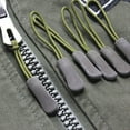 thumbnail image 6 of 5/10/15/20pcs High quality Bags Clip Buckle Suitcase Tent Backpack Ends Lock Zips Cord Rope Pullers Zip Puller Replacement Zipper Pull BLACK&GREY 15PCS, 6 of 8