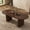 Walnut, variant on 62.9 Inch Oval Dining Table for 4-6,Sturdy MDF Farmhouse Kitchen Table with Wood Strip Pedestal Base,for Dining Room, Living Room, Kitchen